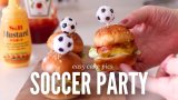 ワールドカップサッカー応援ミニハンバーガー