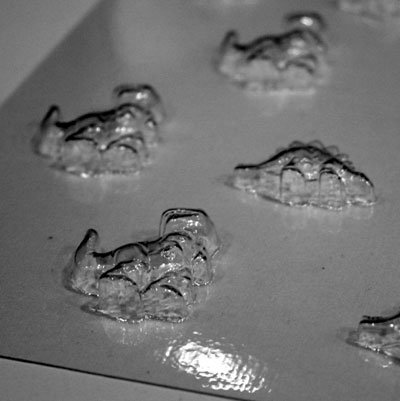 画像1: 〒 CK チョコレート型／小さめ恐竜