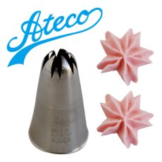 画像1: Ateco 口金（ステンレス）フラワー No.510 (1)