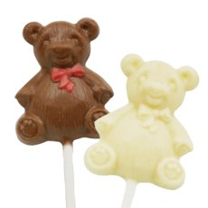 画像1: 〒 CK チョコレート型ロリポップ／テディベア4 (1)