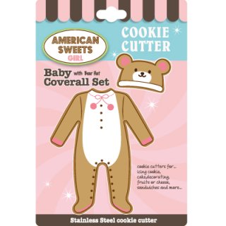 〒 クッキー型（AS）ロンパース・ベビー服セット【ステンレス】 - NUT2deco