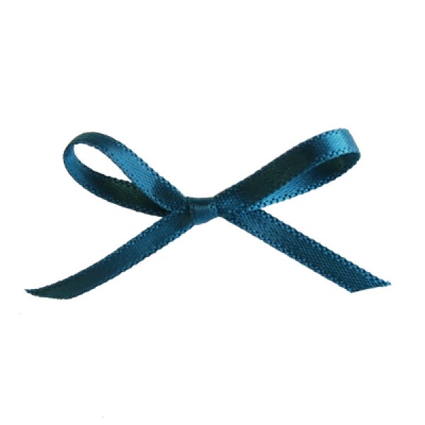 〒 細いサテンリボン（2m）ピーコックグリーン - NUT2deco