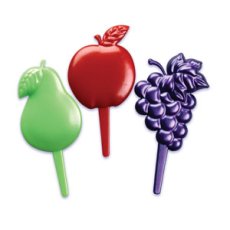 画像1: 〒 ケーキピック／フルーツ（6本入り） (1)