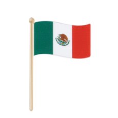 画像2: 〒 ケーキピック／メキシコ国旗（5本入） (2)