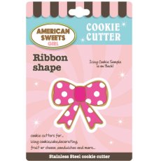 画像1: 〒 クッキー型（AS）リボン【ステンレス】 (1)