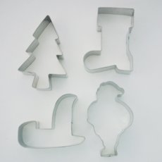 画像3: 〒 クッキー型（FoxRun）クリスマスツリー4個セット【ステンレス】 (3)