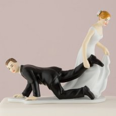 画像2: ウエディングケーキトッパー／足をひっぱる花嫁 (2)