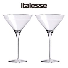 画像1: italesse マティーニグラス　2脚セット／クリア（プラスチック） (1)