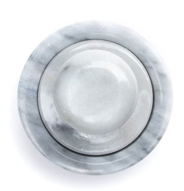 粒が飛び散らないすり鉢（大理石／クロックヒン） - NUT2deco