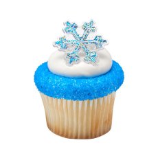 画像3: ケーキリング／雪の結晶・グリッター（6個入） (3)