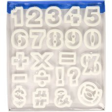 画像1: Ateco クッキー型（プラスチック）数字＋記号 (1)