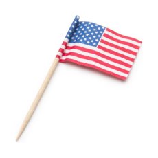 画像2: 〒 ケーキピック／アメリカ国旗（50本入） (2)