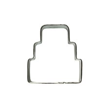 画像1: 〒 クッキー型／小さめ３段ケーキ（ステンレス） (1)