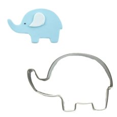 画像1: クッキー型／ゾウ【ステンレス】 (1)