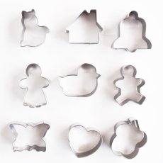 画像1: 〒 クッキー型★ミニ（FoxRun）ベーシックな定番９個セット箱 (1)