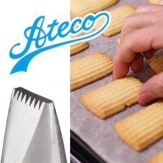 画像1: Ateco 口金（ステンレス）帯ライン＆ギザギザ No.898 (1)