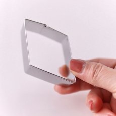 画像2: 〒 クッキー型／ダイヤ（ステンレス） (2)