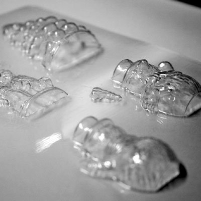 画像1: 〒 CK チョコレート型／クリスマスケーキの飾りセット