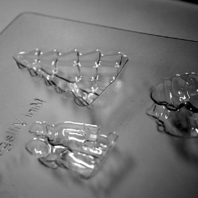 画像2: 〒 CK チョコレート型／クリスマスケーキの飾りセット