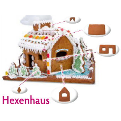 画像1: クッキー型（Stadter）お菓子の家（プラスチック）箱入り (1)