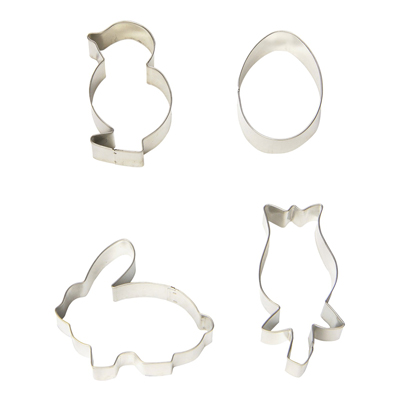 クッキー型 Foxrun イースター スプリングタイム 4個セット ステンレス Nut2deco