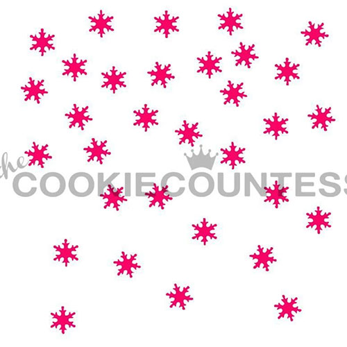 〒 CC ステンシル／雪の結晶（ミニ）＜0054＞