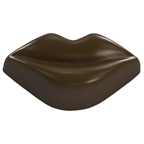 画像1: ポリカーボネート製 チョコレート型／唇（13g） (1)