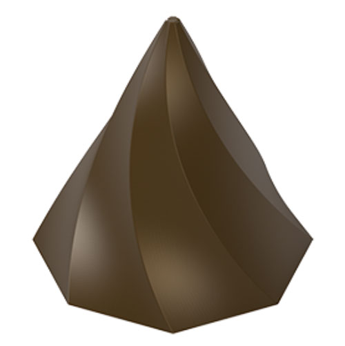 画像1: ポリカーボネート製 チョコレート型／とんがり三角（9g） (1)