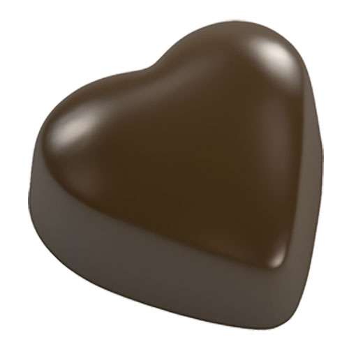 画像1: ポリカーボネート製 チョコレート型／ハート 4列（12g） (1)