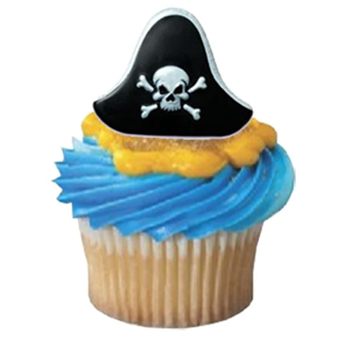 画像1: ケーキリング／海賊帽子飾り（6個入） (1)
