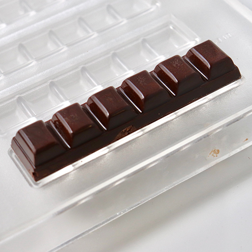 画像1: 〒 ポリカーボネート製  チョコレート型／シングルチョコバー (1)