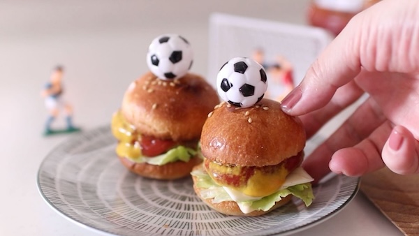 ワールドカップサッカーランチハンバーガー
